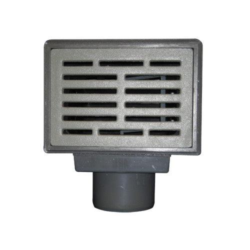 Basement drain DN110 horizontal 170x240mm synthetic/155x225mm cast iron Basement drain DN110 horizontal 170x240mm synthetic/155x225mm cast iron